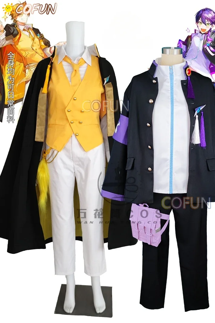 COFUN [Angepasst] Vtuber Nijisanji Fushimi Gaku/Kenmochi Toya Cosplay Kostüm Halloween Outfits Männer Neue Anzug Uniform anime