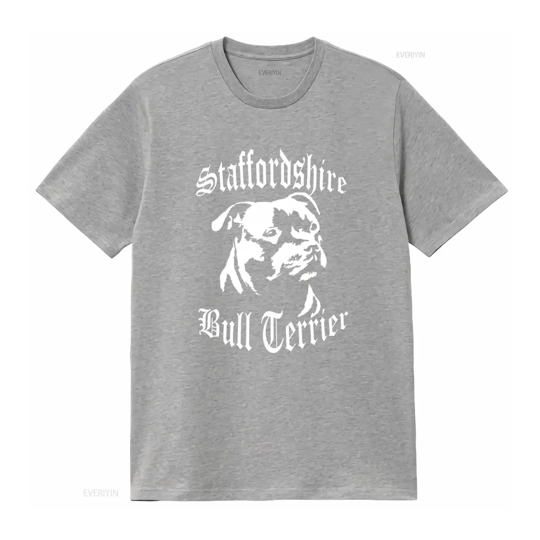 Staffordshire Bull Terrier Staffy T Shirt Stylish Dog Breed Print for Lovers vintage Washed designer clothes Comfortable homme - view 3