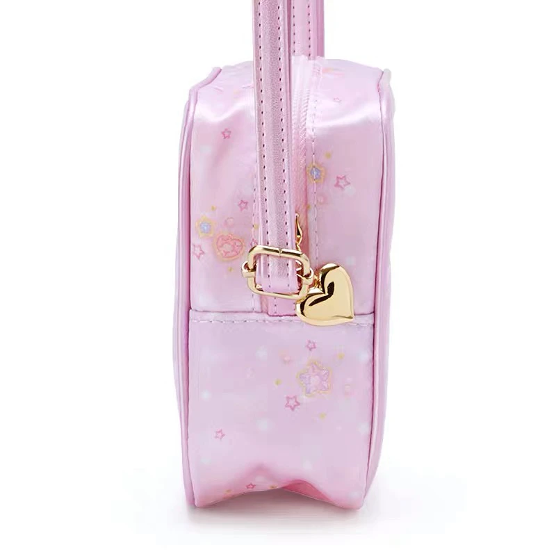 Cute Mewkledreamy Mini Crossbody Bags for Girls Anime Cat Small Shoulder Messenger Bag Purple Transparent Kawaii Sling Bags