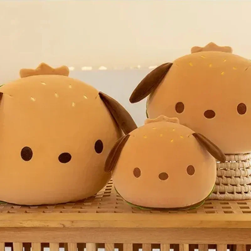 漫画ポチャッコバーガーぬいぐるみパッド入りかわいいクッションスロー枕ハンバーガー装飾子供の誕生日クリスマスギフト