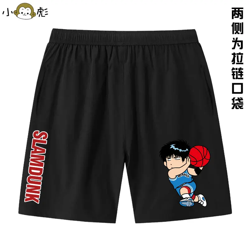 2024 New SLAM DUNK Anime Sakuragi Blossom Road Liuchuan Maple pantaloncini Casual ragazzi e bambine pantaloni a cinque punti per bambini