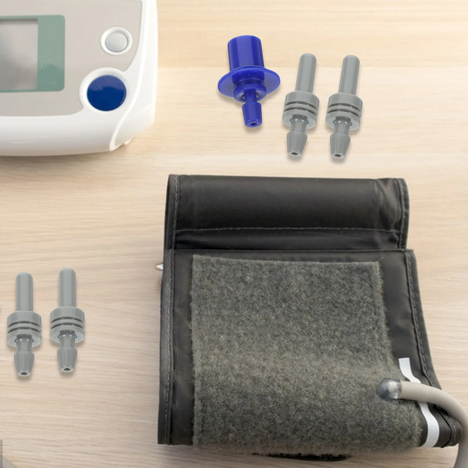

5Pcs Blood Pressure Meter Arm Strap Connectors Lightweight ABS Sphygmomanometer Cuff Connector Meter Supplies Armband Adapter
