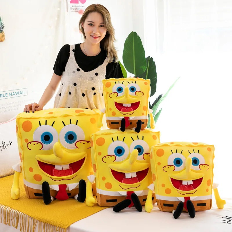 New Kawaii 45/60cm Spongebob Plush Toy New Cartoon Doll Girl Cute Cute Doll Birthday Gift Doll Girl Christmas Gift