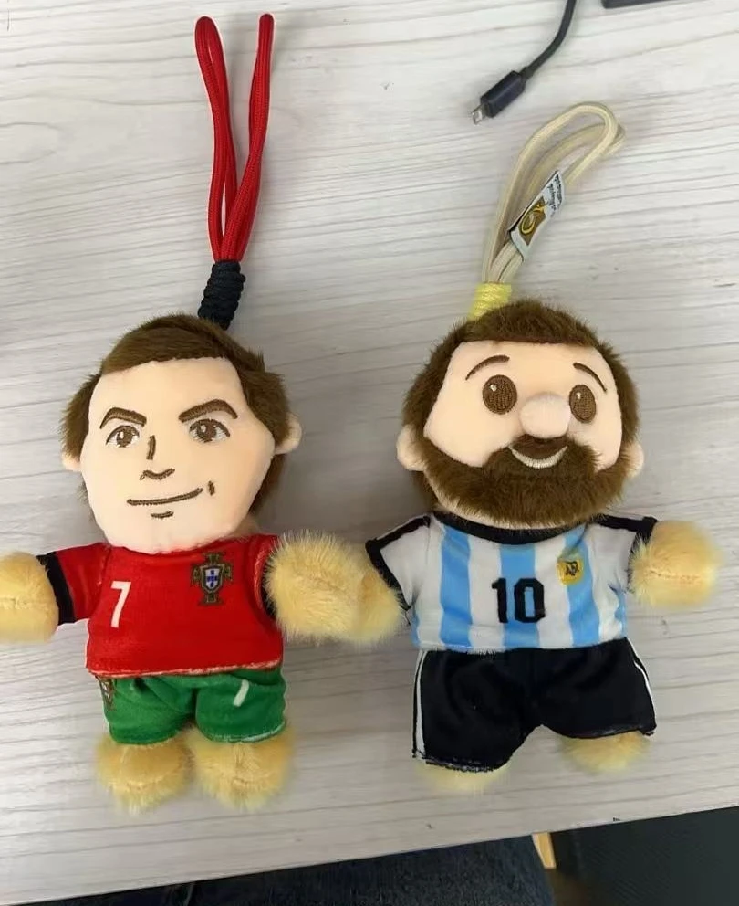 15CM Argentina Portugal Doll Plush Figure Star Commemorative Merchandise Cartoon Pendant Fan Collectible Accessories Gifts view 2