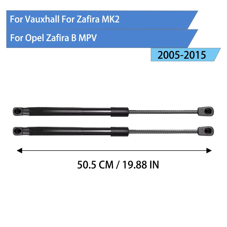 2X Tailgate Rear Boot Gas Struts Springs For Vauxhall For Zafira MK2 For Opel Zafira B MPV 2005-2010-2015