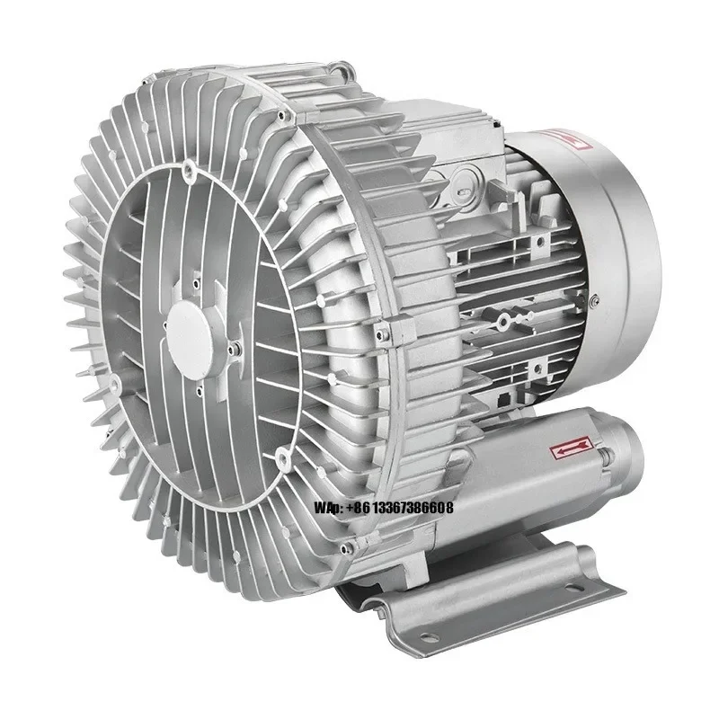 3-Phase Electric 5.5Kw High Pressure Power Regenerative Ring Blower Turbo Industrial Vortex Air Blower Aeration Side Channel OEM
