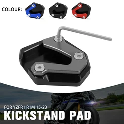 For Yamaha YZF-R1 YZF-R1M YZFR1 YZFR1M YZF R1 R1M 2015-2023 Motorcycle Kickstand Foot Side Stand Enlarge Extension Plate Pad