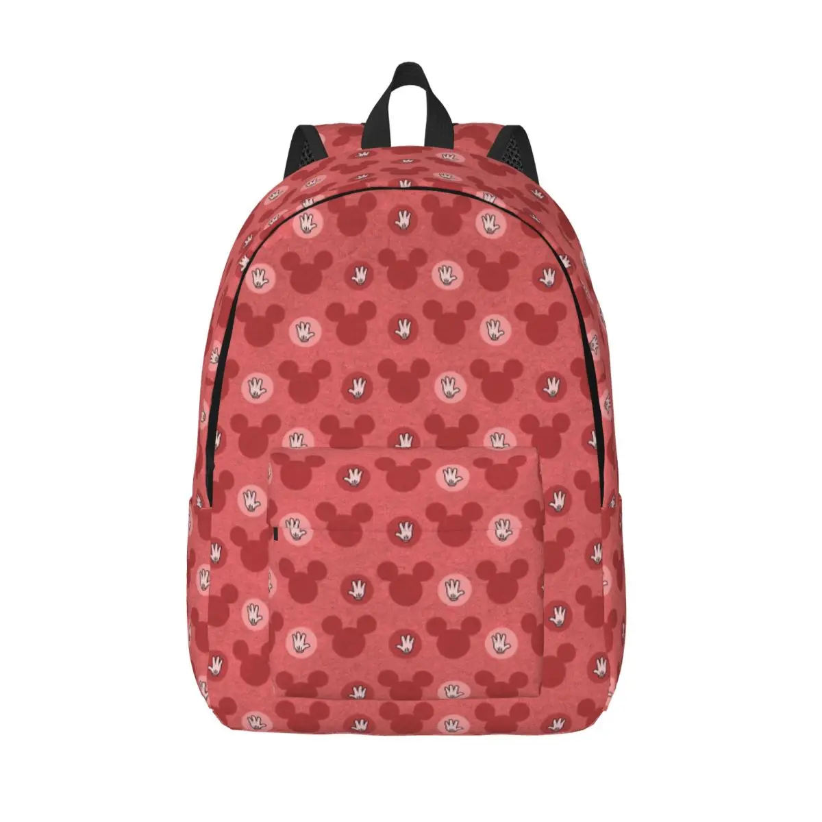 حقيبة ظهر ميكي ماوس العصرية الرياضية للمدرسة الثانوية والمشي لمسافات طويلة والسفر للرجال والنساء وحقائب الكمبيوتر المحمول القماشية