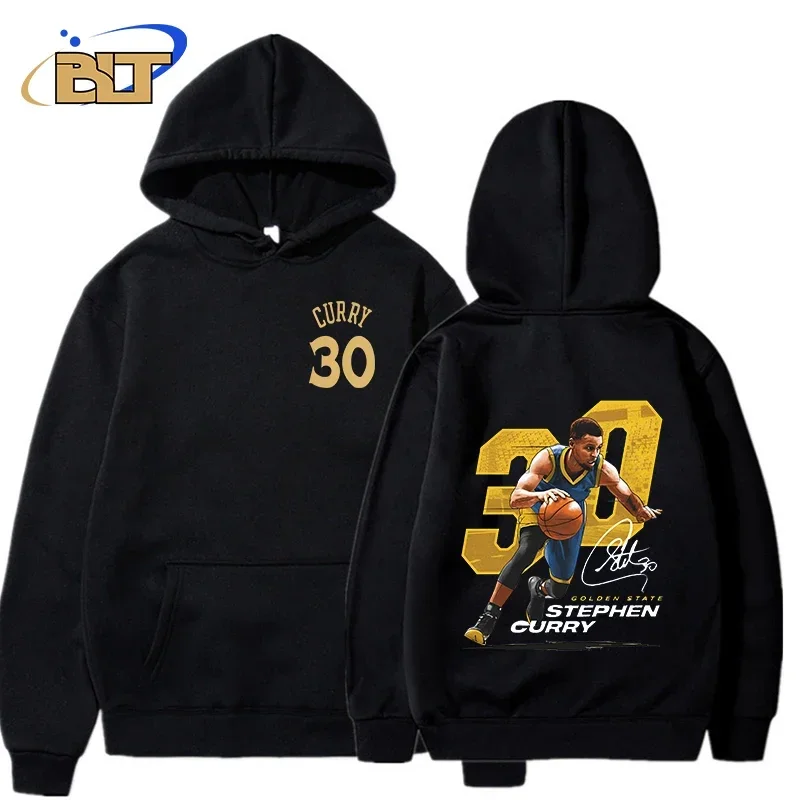 

stephen curry adult hoodie plus velvet sports sweatshirt loose large size tops for men and women suitable for fan clothing