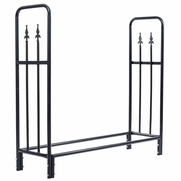 

4 Feet Outdoor Heavy Duty Steel Firewood Wood Storage Rack
