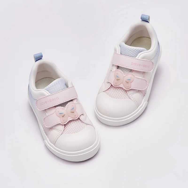 Dave Bella Children Casual Shoes Spring New Mesh Tennis Kids Shoes Baby Girl Breathable Boys Flat Shoes DB1251066