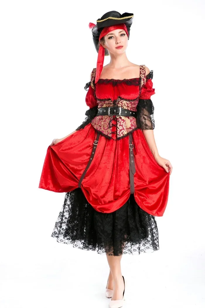 Women Sexy Deluxe Pirate Costumes Halloween Pirates Of The Pirate Cosplay Female Pirate Fancy Dress