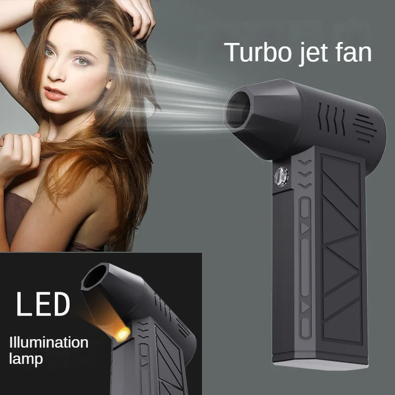 New 130,000RPM Air Blower Turbo Jet Fan Electric Power Display Handheld Mini Dust Cleaner High Speed Duster Gun Cleaning Tool