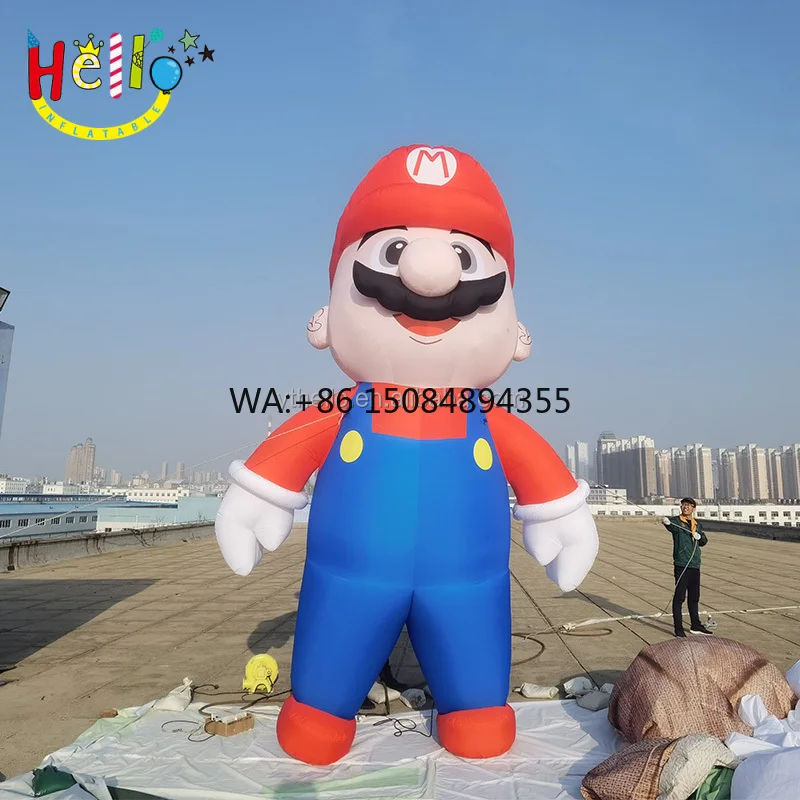 Red Inflatable Hero Custom Animation Cartoon Inflatable Characters