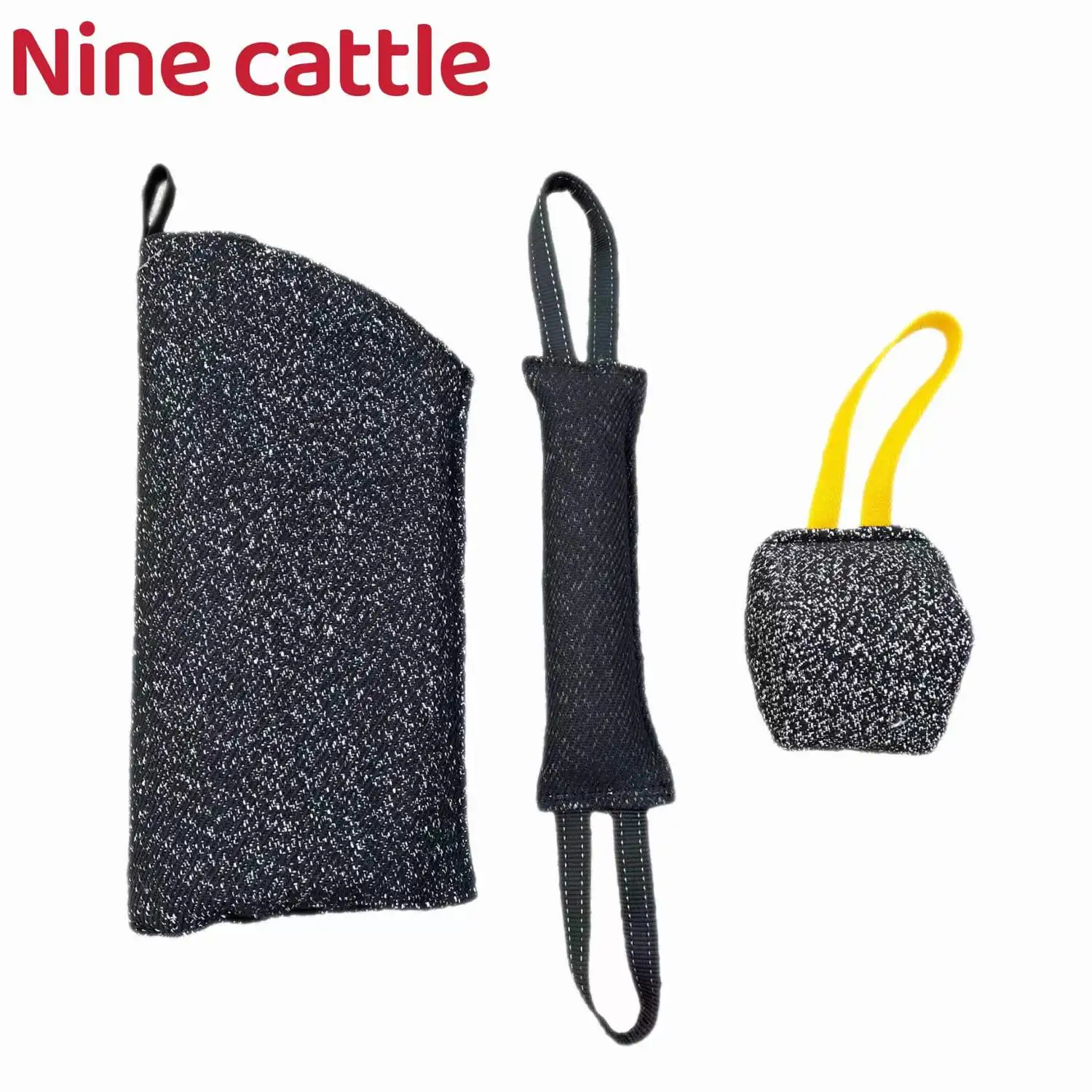 

Новая подушка для укуса молодой собаки и щенков с открытым рукавом, подушка для укуса собаки, палочка для укуса собаки, набор из трех предметов, тренировочные принадлежности для собак, игрушка для собак