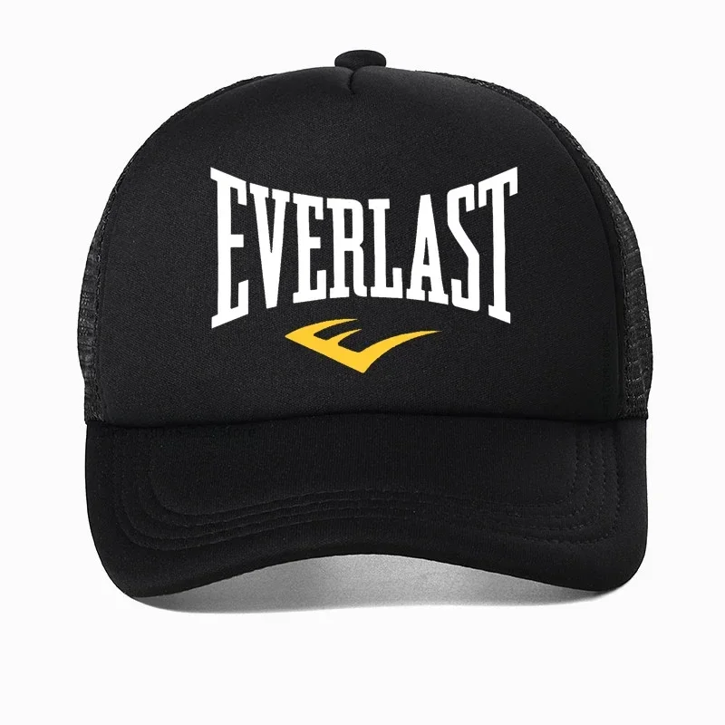 Gorra de béisbol de boxeo Everlast para hombre, sombrero con Logo de gimnasio Everlast, gorras Snapback de malla transpirable para exteriores de verano, casqueta