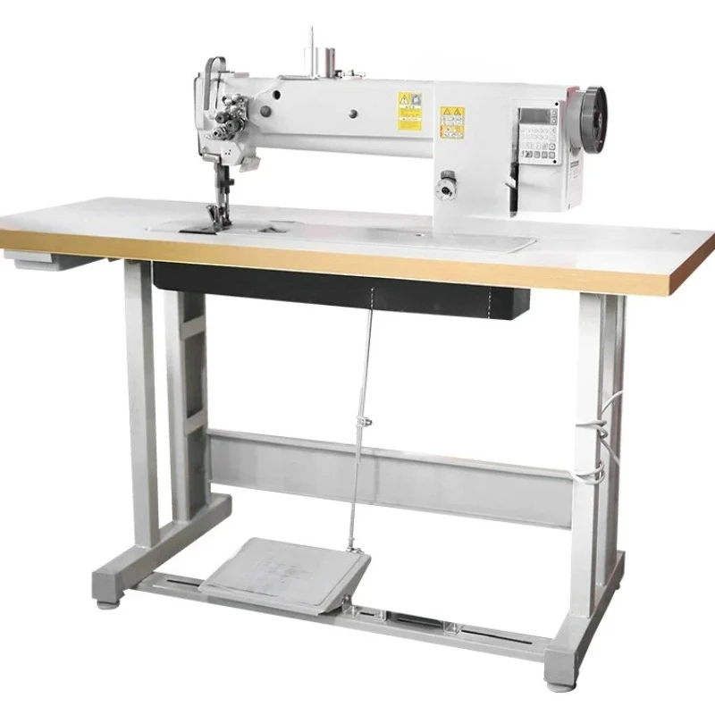 Double needle sewing machine, triple synchronous double needle car, single needle car
