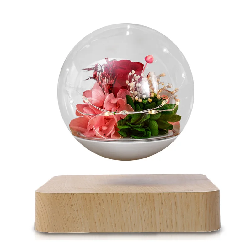 Maglev immortal flower Valentine's Day gift, home decoration, flower gift, one piece from the source factory, handmade.
