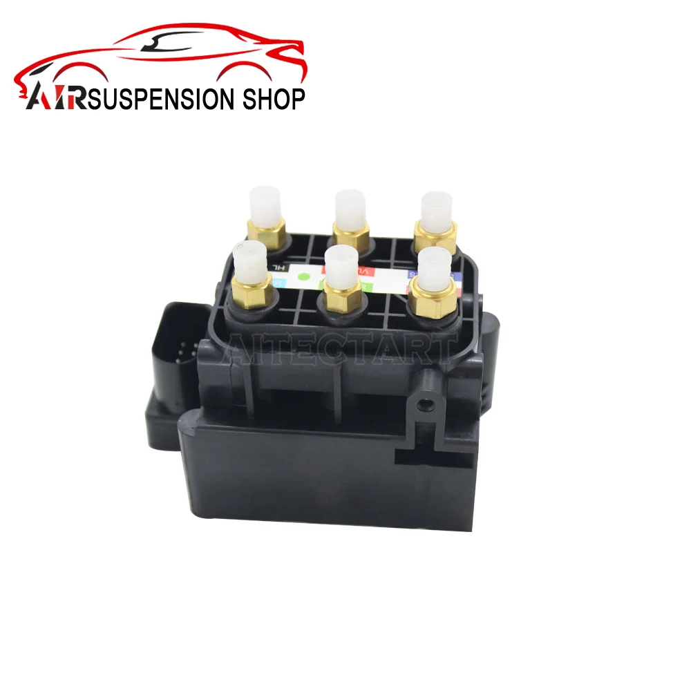 1x Solenoid Valve Block For Audi A6 C5 C6 A8 D3 4E Bentley VW Air Suspension Compressor Pump Car Accessories