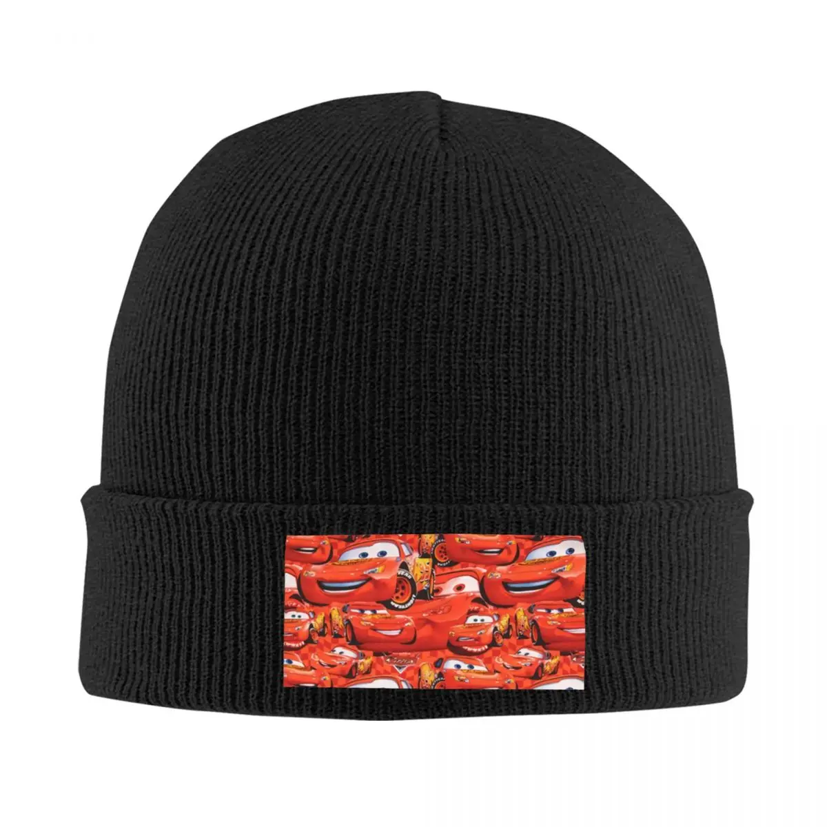 Custom Lightning McQueen Car Collage Bonnet Hat Knitted Hat Men Women Hip Hop Unisex Adult Warm Winter Skullies Beanies Caps