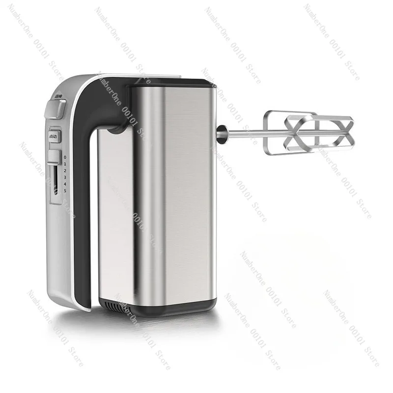 Handheld electric egg beater, stainless steel, high-power motor, for whipping cream, mixing dough,multi-speed,compact,easy-clean