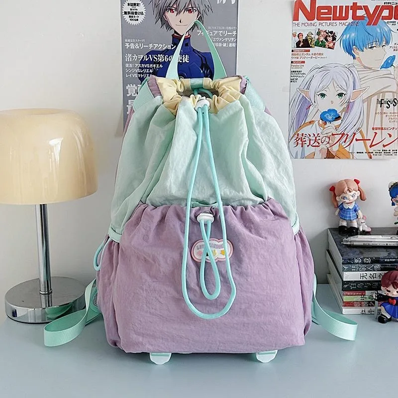 

Dopamine Casual Nylon Women's Bag 2026 Trend Light Outdoor 2 Sizes Chic Candy Color Mochilas Mujer Cool Designer Y2K Backpack