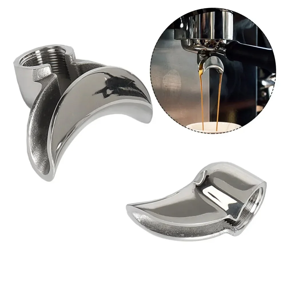 Semi-automatic Coffee Machine Handle Shunting Nozzle Stainless Steel Leak Deflecting Nozzle Single Double 58mm Accessories