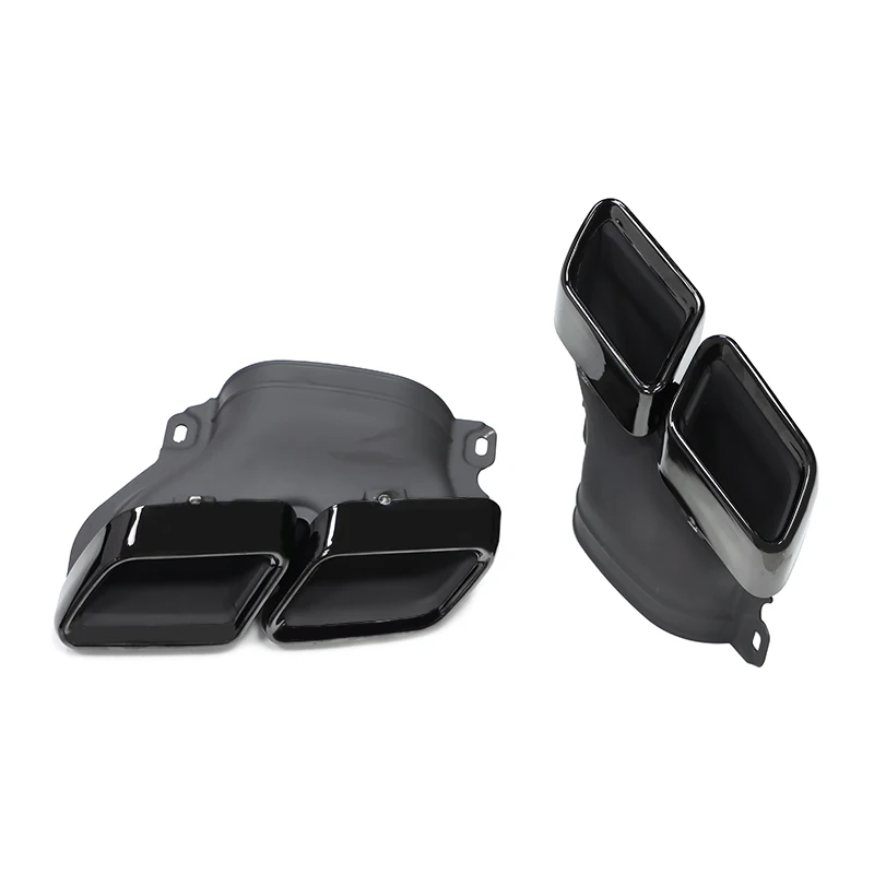 Car Quad Exhaust Tip Stainless Steel For Mercedes Benz C63 W205 C200 C300 C180 C260 2015+ Muffler Tips Tailpipe Nozzle