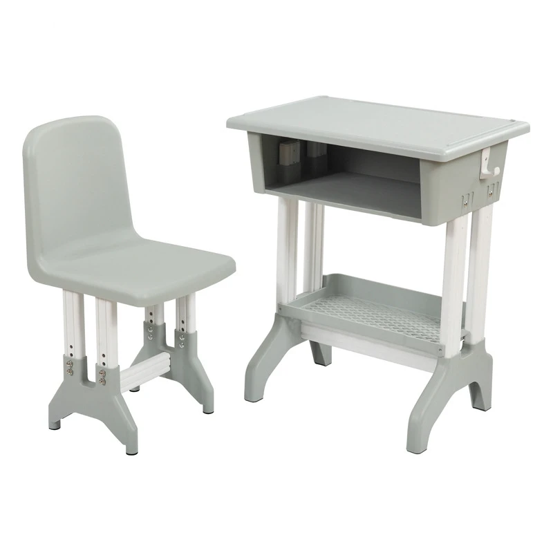 Plastic Home School Furniture Height Adjustable Children Study Table And Chair Set For Kids Student view 3