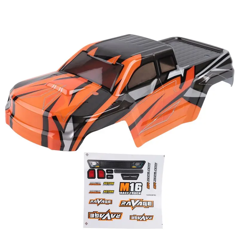 B78B-HBX 16889 16889A 16890 16890A SG1601 SG1602 RC Car Body Shell And Sticker B004-INV 1/16 RC Car Parts Accessories