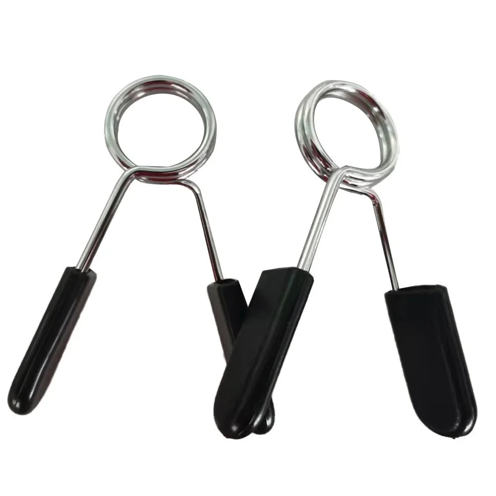 2pcs/lot 25/28/30mm Barbell Clamp Spring Collar Clip Standard Weight Lifting Gym Dumbbell Lock Kit Fitness Body Building Workout