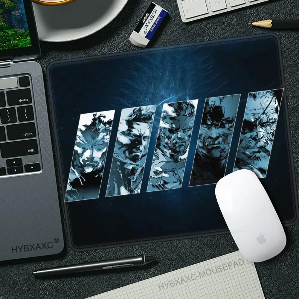 45x40 Metal Gear Mouse Pad Gaming Accessories Gabinete PC Gamer Computer Keyboard Desk Mat Rubber Laptop Small Mousepad