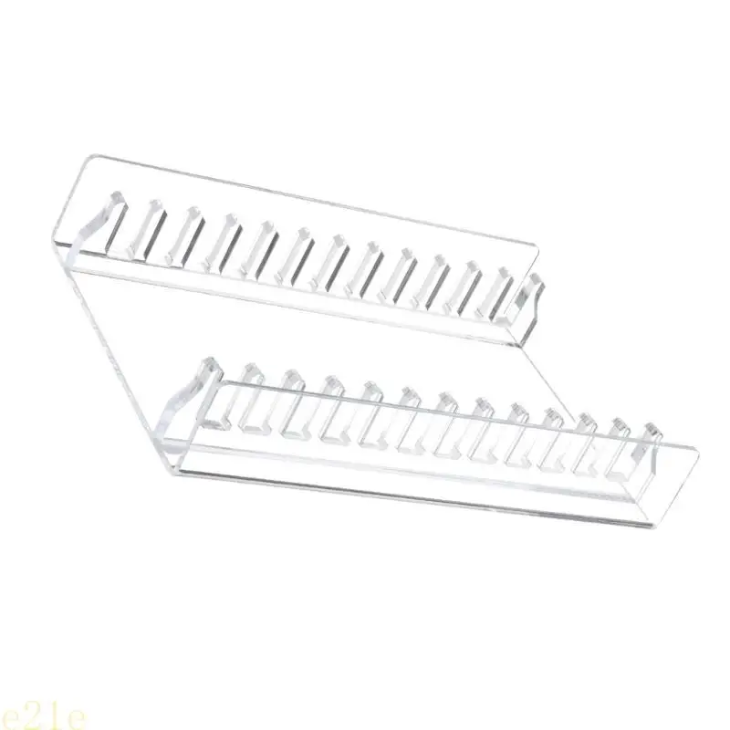 

E21E Acrylic CDs Storage Rack with AntiSlip Base Holds 12 Standard CDs for Desktop
