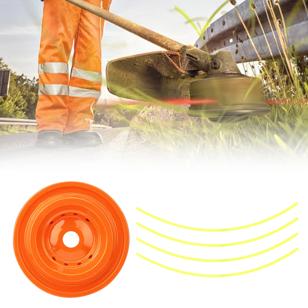 Aluminium Gras Trimmer Kopf Bürstens ch neider Strimmer Rasenmäher Zubehör mit 4 Trimmer Linie Rasenmäher Trimmer Kopf Gartengeräte