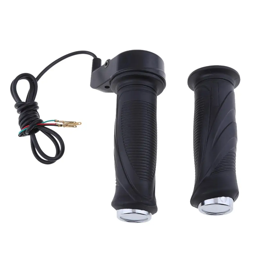 24/36/48V Electric Bike Handlebars Throttle Grip LED Battery Indicator