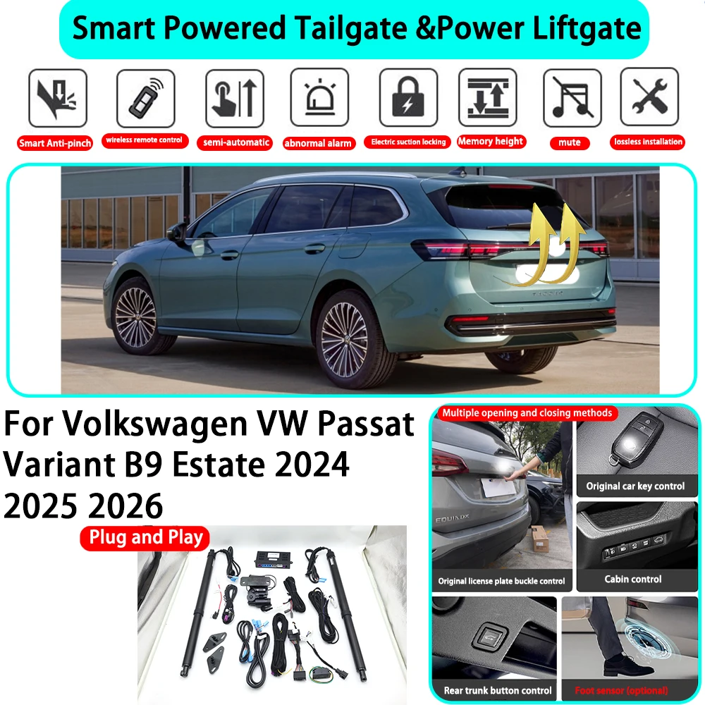 

﻿for Volkswagen VW Passat Variant B9 Estate 2024 2025 2026 OEM Smart Automatic Powered Tailgate Electric Power Tailgate Lift Kit