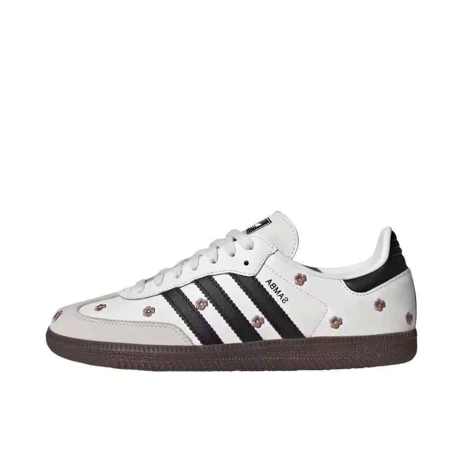 Adidas Originals Samba OG Scarpe da allenamento tedesche bianche e nere non contrassegnate, leggere e antiscivolo