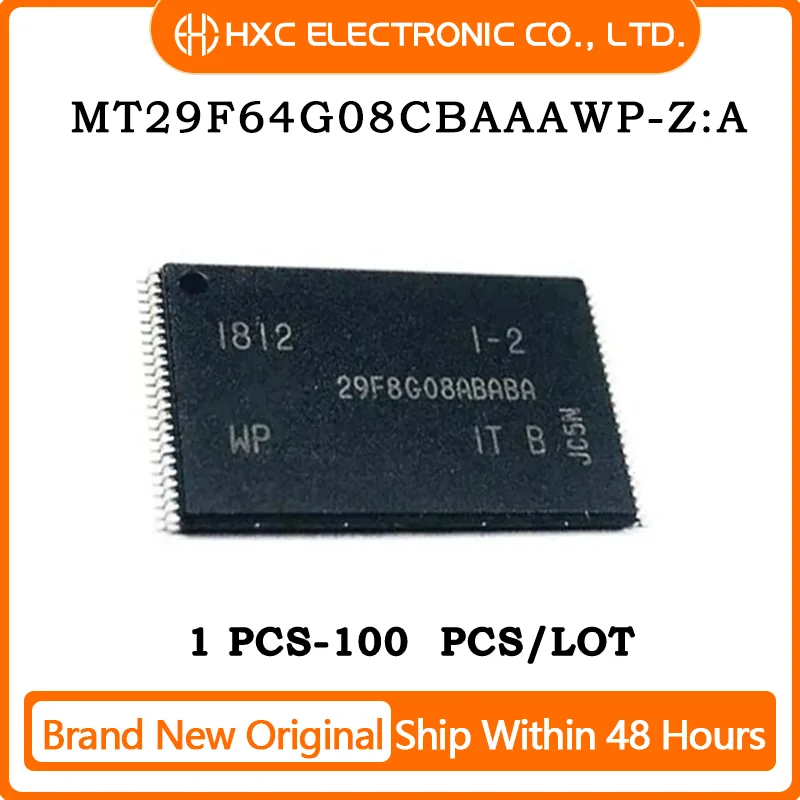 5PCS/10PCS/50PCS/100PCS MT29F64G08CBAAAWP-Z:A TSOP48 MT29F64G08CBAAAWP Brand New Original IC CHIP