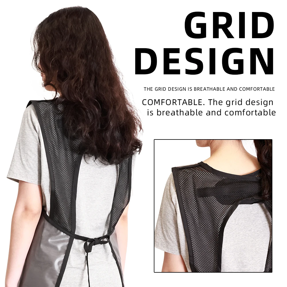 Anti-Static Hair Cutting Cape Waterproof Barber Cape Professional Salon Hairdresser Gown Adjustable Neck for Home Salon