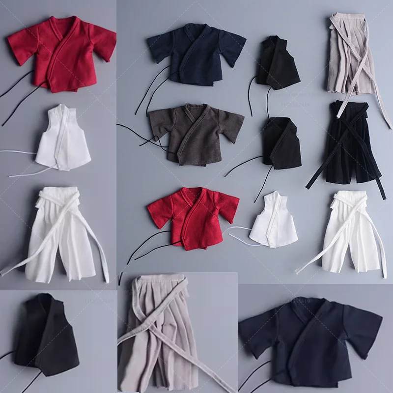 

Брюки самурая Камишимо в масштабе 1/12, мужская одежда, воссоздающая атмосферу времени, для 6-дюймовой фигурки солдата Romankey Notaman.