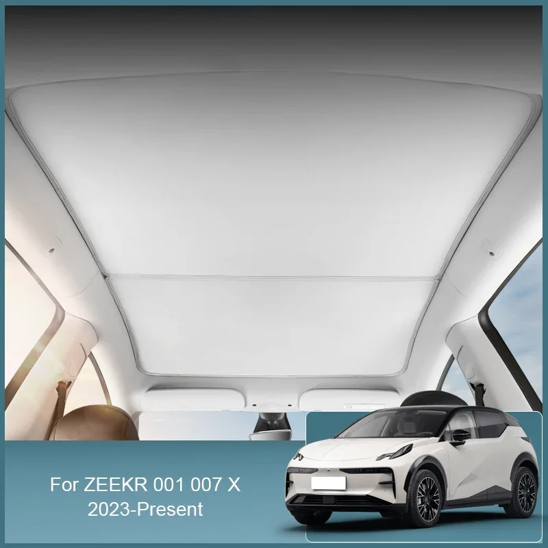 For ZEEKR 001 007 X 2022-2025 Car Ice Crystal Sunroof Sunshade Skylight Roof Heat Insulation Shading Auto Interior Accessories