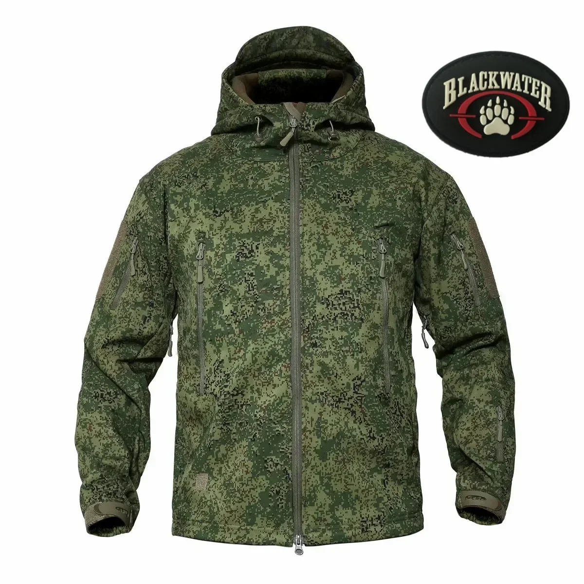 Winter Coats Casual Fleece Warm Soft Shell Windbreaker Waterproof Outwear Windproof Camo Hooded Jackets and pants