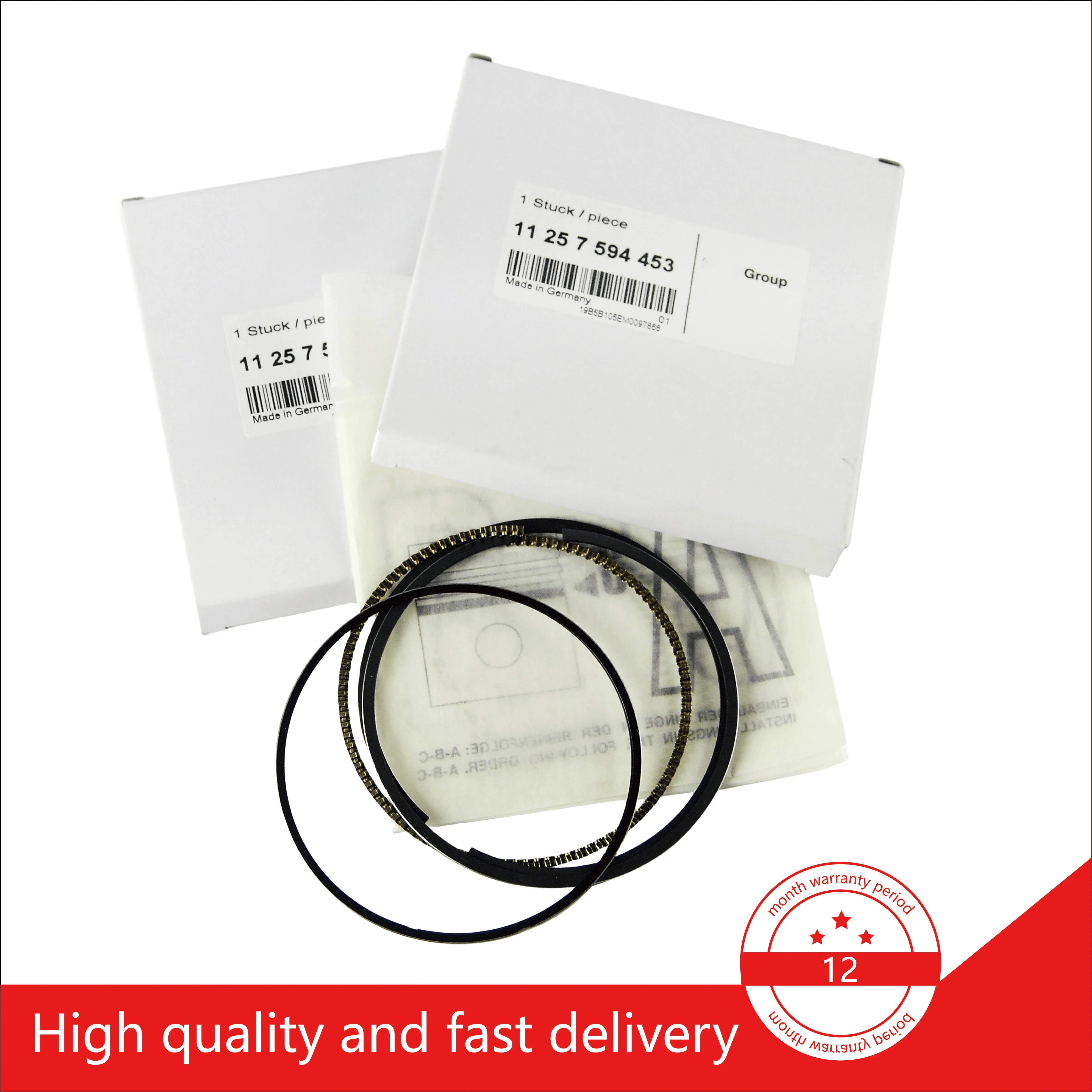 

New Piston Ring Set For BMW F10 F15 F22 F30 F32 E84 OEM:11257594453 11 25 7 594 453