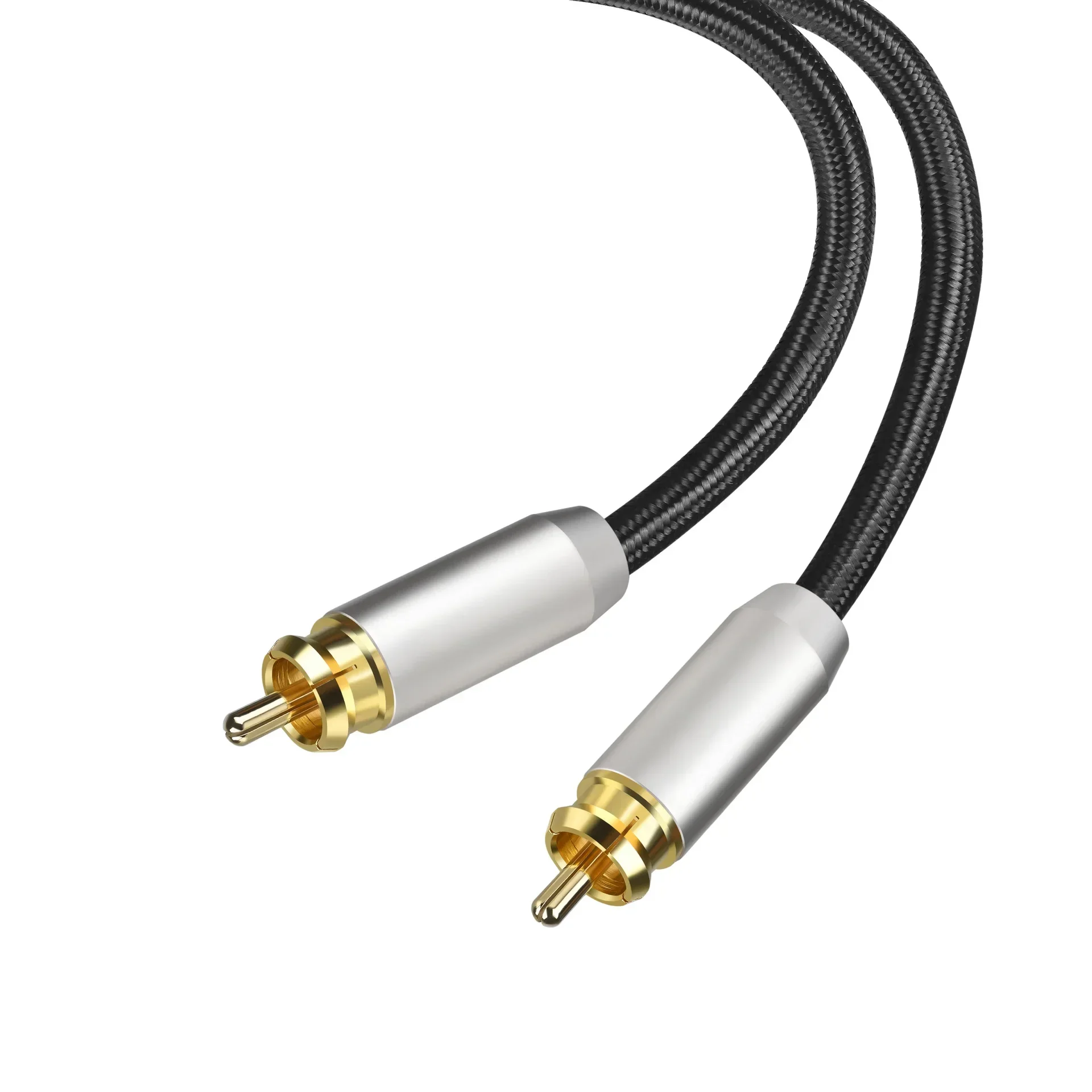 

RCA to RCA Stereo Digital Audio Cable Hifi Coaxial Male to Male Cord RCA Video Cable for AV TV Amplifier Speaker Subwoofer Line