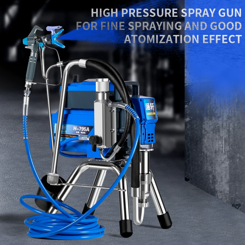مكبس كهربائي جديد ماكينة رش بدون هواء عالية الضغط مستحلب طلاء اللاتكس مسدس رش الطلاء ماكينة رش الطاقة