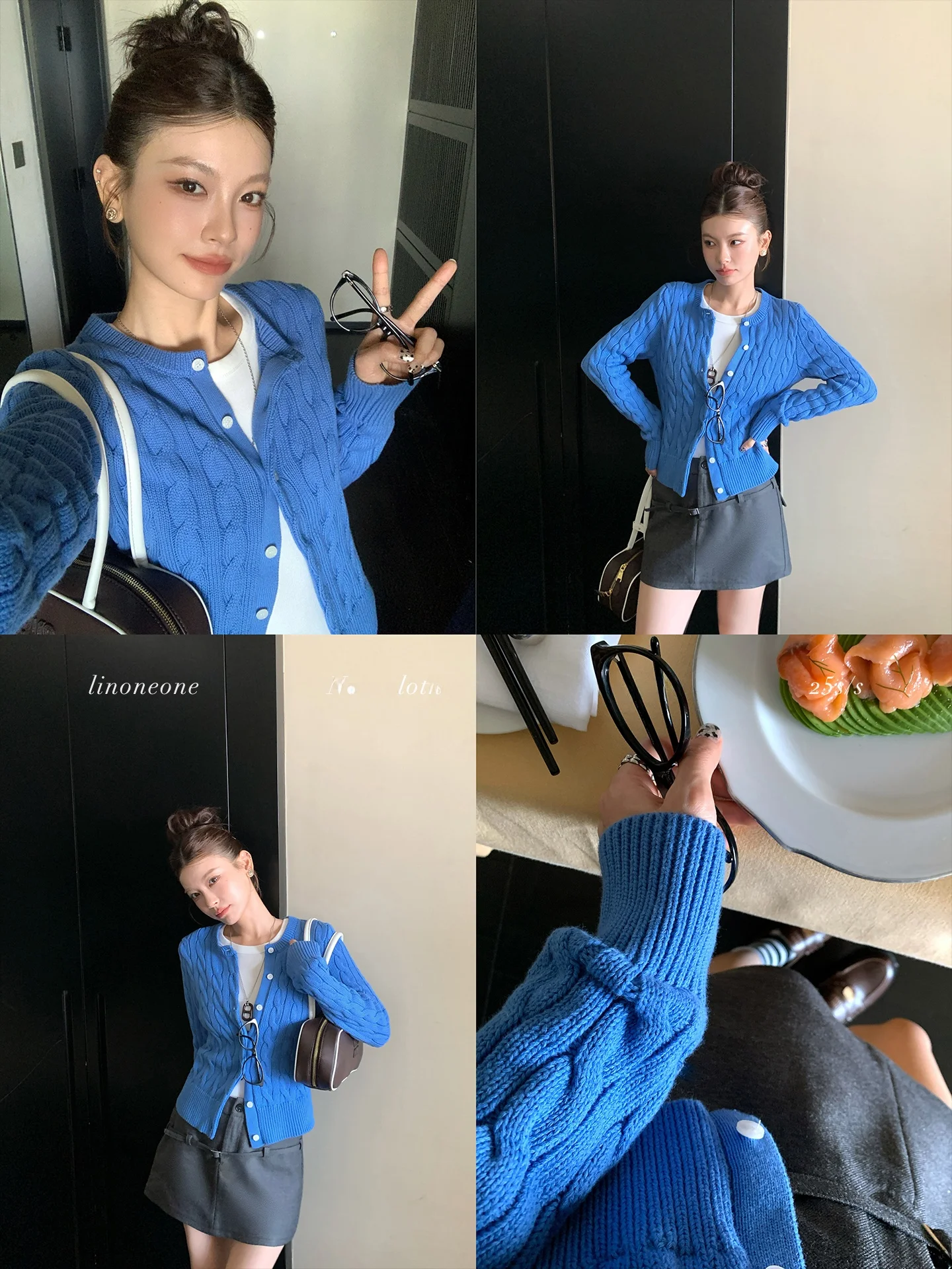 

LIONE Faionable Универсальный вязаный свитер с вышивкой, пальто свободного покроя, корейский Sle Long Sve, хлопковая нейлоновая смесь, женская одежда...