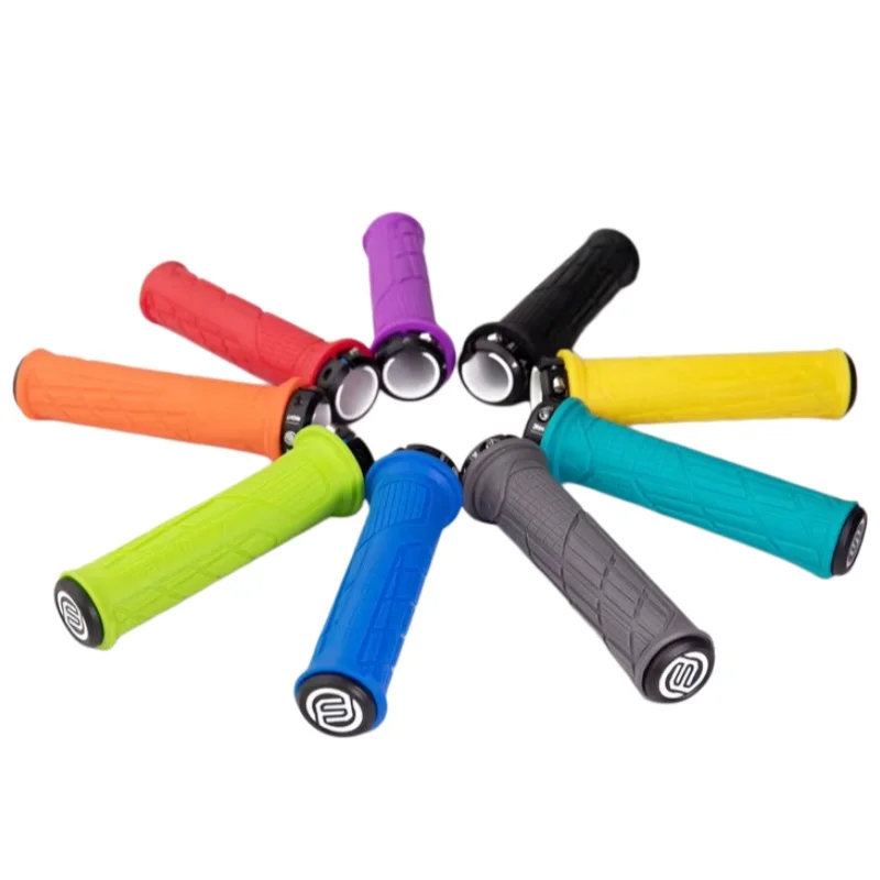 

FIFTY-FIFTY Bike Handlebars Grips Anti-Skid Rubber Compound MTB Bicycle Grips Lock-on Mountain Bike Handle Bar Grips