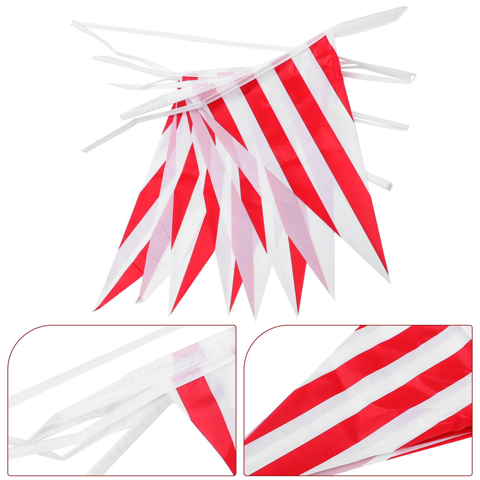 

Circus Carnival Party Banner Yard Banners Triangle Bunting Flag Decorations for Festival Striped Pennant Triangular Small