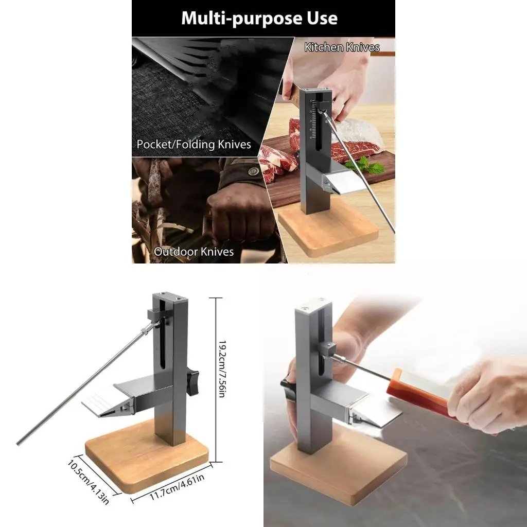

Advanced Abrasive Technology Cutter Sharpener Practical Aluminum Alloy Construction Stable Beech Base