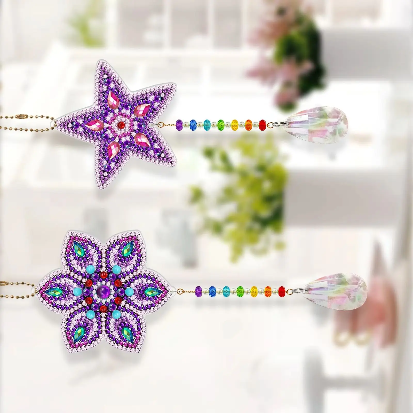 

Новая алмазная живопись, двусторонняя точка, алмазная подвеска, сделай сам, ручная работа, алмазный брелок, колокольчик, декоративная подвеска для рисования